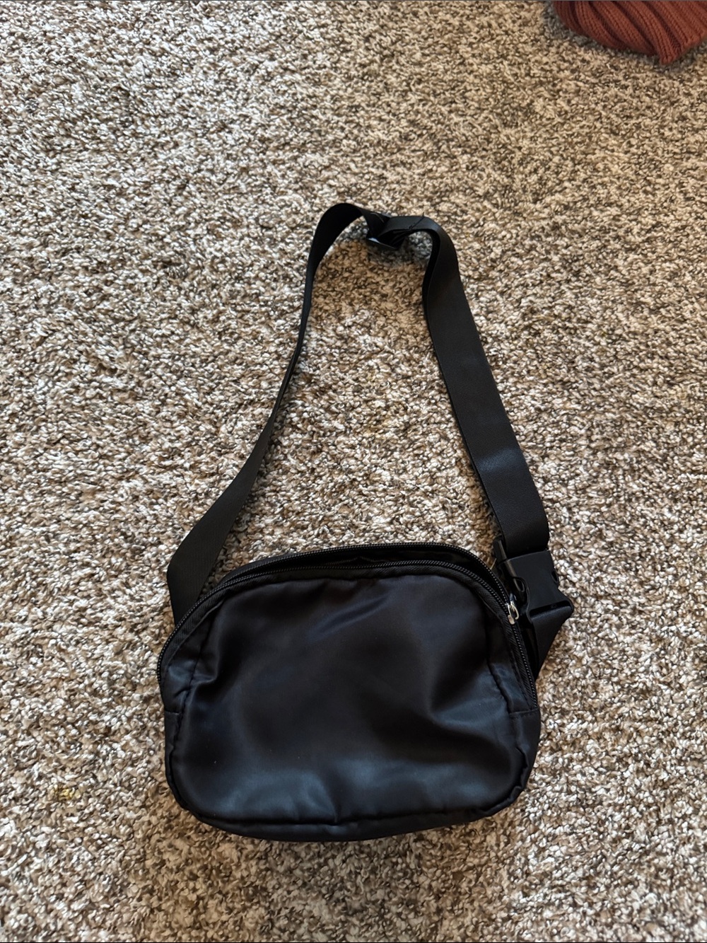Black Men's Crossbody Sling Bag